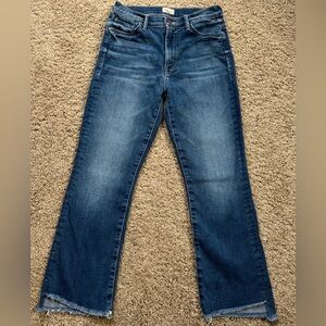 Mother Denim Insider Crop Step Fray Jeans in size 27